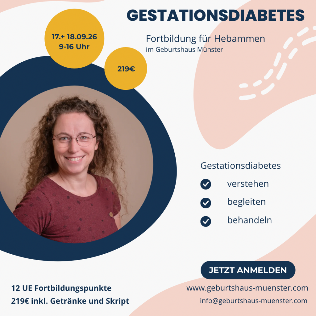 Fortbildung für Hebammen: Gestationsdiabetes